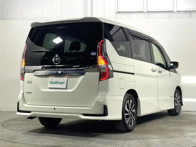 日産 セレナ ハイウェイスター V 大阪府 2021(令3)年 2.6万km ブリリアントホワイトパール 純正ナビＴＶ　Ｂカメラ　ＥＴＣ　ドラレコ　両側パワスラ　レーダークルコン　ブラインドスポットモニター　純正アルミ　オートライト　ＬＥＤヘッドライト　フォグランプ　オートエアコン　電動ミラー　Ｃセンサー