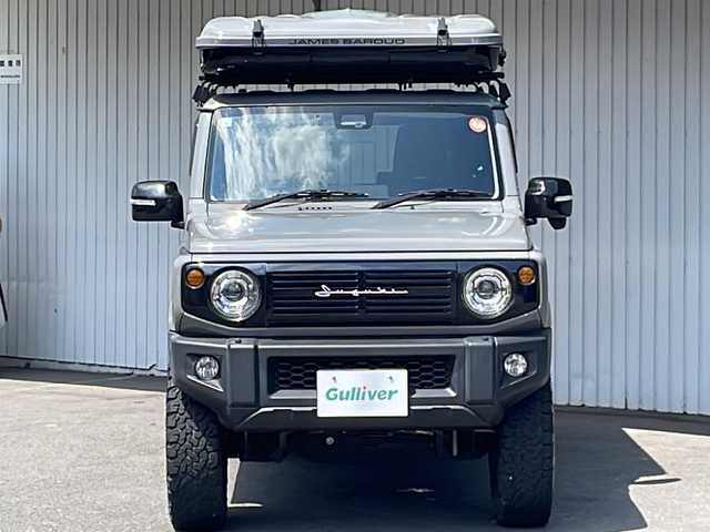 スズキ ジムニー XC 長野県 2019(平31)年 5.3万km ミディアムグレー スズキセーフティレーダー/３インチリフトアップ/ルーフトップテント/ジェームス・パロウド・テント/純正１６インチアルミ/マッドテレーンタイヤ/メモリナビ /バックカメラ/社外グリル/背面ラダー/ワンオーナー
