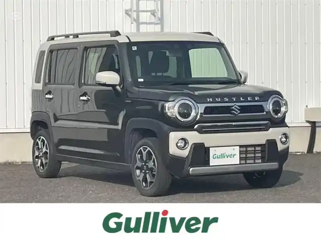 スズキ ハスラー Jスタイル Ⅱ ターボ 熊本県 2024(令6)年 1.1万km クールカーキパールメタリック/ソフトベージュメタリック 社外ディスプレイオーディオ/BT/CD/DVD/AM/FM/ETC/D/Nシートヒーター/衝突軽減ブレーキ/レーンキープアシスト/横滑り防止装置/標識認識機能/ふらつき警報/先行車発進お知らせ/誤発進抑制機能/レーダークルーズコントロール/革巻きステアリング/・ステアリングリモコン/・パドルシフト/純正フロアマット/オートライト/LEDヘッドライト/電動格納ミラー/・ミラーウィンカー/アイドリングストップ/純正AW/ルーフレール/プッシュスタート/スペアキー×１