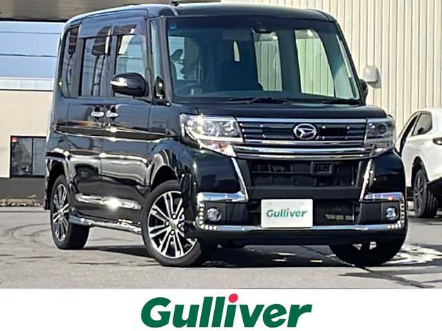ダイハツ タント カスタム RS トップED SAⅡ 道北・旭川 2016(平28)年 7.1万km ブラックマイカメタリック /4WD//禁煙車//社外メモリナビ//CD/DVD/SD/BT/フルセグ//両側パワースライドドア//ハーフレザーシート//エンジンスターター//バックカメラ//衝突軽減ブレーキ//レーンキープ//誤発進抑制//アイドリングストップ//オートライト//LEDヘッドライト//フォグライト//ETC//オートリトラミラー//サンシェード//純正フロアマット//ドアバイザー