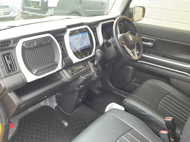 スズキ ハスラー HYBRID X ターボ 福島県 2020(令2)年 0.7万km アクティブイエロー/ホワイト2トーンルーフ デュアルカメラブレーキサポート/衝突被害軽減ブレーキ/アダプティブクルーズコントロール/レーンキープアシスト/純正ナビゲーション/【CD/DVD/SD/USB/BT/TV】/アラウンドビューモニター/ビルトインETC2.0/パドルシフト/ステアリングリモコン/前席シートヒーター/LEDオートライト/LEDフォグランプ/社外フロアマット