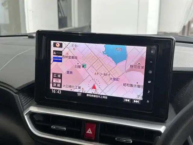 ダイハツ ロッキー G 静岡県 2020(令2)年 5.2万km レーザーブルークリスタルシャイン 純正９型ＳＤナビ/フルセグＴＶ/バックカメラ/ＢＴオーディオ/ＥＴＣ/レーダークルーズ/前席シートヒーター/スマートキー/プッシュスタート/ＬＥＤヘッド/LEDフォグランプ/ドアバイザー/パーキングセンサー/純正フロアマット/純正１７ＡＷ