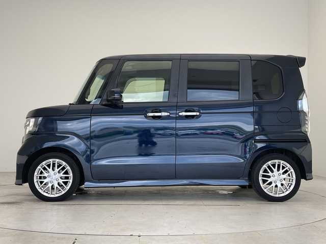ホンダ Ｎ ＢＯＸ カスタム L ターボ 愛知県 2021(令3)年 1.7万km ミッドナイトブルービームM ホンダセンシング/純正8型ナビ/両側パワースライドドア/レーダークルーズコントロール/シートヒーター/バックカメラ/コーナーセンサー/LEDヘッドライト/純正アルミホイール/パドルシフト/ETC/衝突軽減システム/CD DVD/Bluetooth/ステアリングスイッチ/スマートキー/プッシュスタート