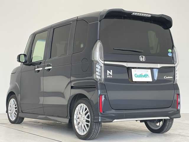 ホンダ Ｎ ＢＯＸ カスタム L ターボ 愛知県 2021(令3)年 1.7万km ミッドナイトブルービームM ホンダセンシング/純正8型ナビ/両側パワースライドドア/レーダークルーズコントロール/シートヒーター/バックカメラ/コーナーセンサー/LEDヘッドライト/純正アルミホイール/パドルシフト/ETC/衝突軽減システム/CD DVD/Bluetooth/ステアリングスイッチ/スマートキー/プッシュスタート