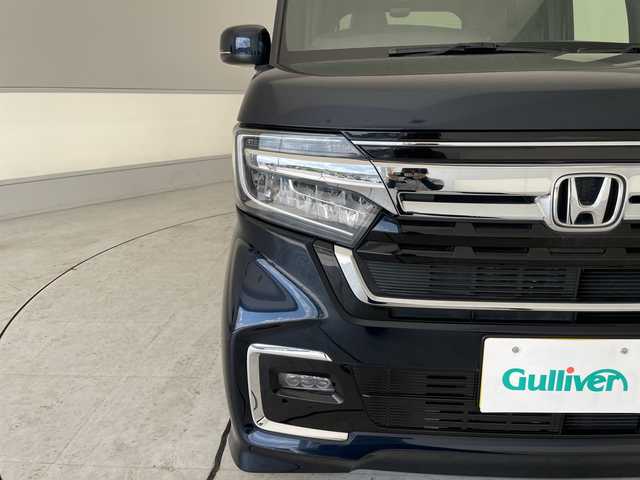 ホンダ Ｎ ＢＯＸ カスタム L ターボ 愛知県 2021(令3)年 1.7万km ミッドナイトブルービームM ホンダセンシング/純正8型ナビ/両側パワースライドドア/レーダークルーズコントロール/シートヒーター/バックカメラ/コーナーセンサー/LEDヘッドライト/純正アルミホイール/パドルシフト/ETC/衝突軽減システム/CD DVD/Bluetooth/ステアリングスイッチ/スマートキー/プッシュスタート