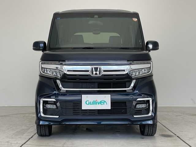 ホンダ Ｎ ＢＯＸ カスタム L ターボ 愛知県 2021(令3)年 1.7万km ミッドナイトブルービームM ホンダセンシング/純正8型ナビ/両側パワースライドドア/レーダークルーズコントロール/シートヒーター/バックカメラ/コーナーセンサー/LEDヘッドライト/純正アルミホイール/パドルシフト/ETC/衝突軽減システム/CD DVD/Bluetooth/ステアリングスイッチ/スマートキー/プッシュスタート