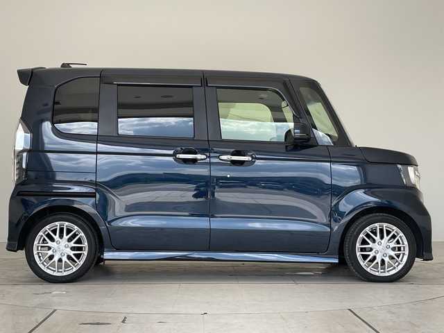 ホンダ Ｎ ＢＯＸ カスタム L ターボ 愛知県 2021(令3)年 1.7万km ミッドナイトブルービームM ホンダセンシング/純正8型ナビ/両側パワースライドドア/レーダークルーズコントロール/シートヒーター/バックカメラ/コーナーセンサー/LEDヘッドライト/純正アルミホイール/パドルシフト/ETC/衝突軽減システム/CD DVD/Bluetooth/ステアリングスイッチ/スマートキー/プッシュスタート