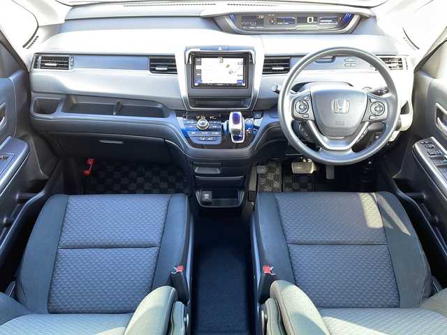 ホンダ フリード＋ ハイブリット G ホンダセンシング 青森県 2019(平31)年 9.2万km プレミアムスパークルブラックパール 4WD/寒冷地仕様/社外SDナビ・フルセグTV/バックカメラ/両側パワースライドドア/前席シートヒーター/衝突軽減ブレーキ/追従クルーズコントロール/レーンキープアシスト/熱線入りフロントウインドウ/純正エンジンスターター/ビルトインETC/後席ロールサンシェード/LEDヘッドライト/社外15インチアルミ