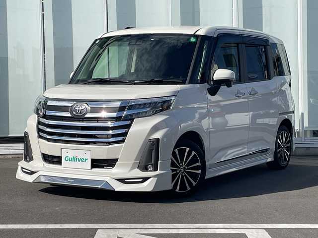 トヨタ ルーミー カスタムG－T 神奈川県 2023(令5)年 0.1万km パールホワイトⅢ 純正9インチSDナビTV /全方位カメラ /両側パワースライドドア　/追従型クルーズコントロール　/前後ドライブレコーダー　/前後コーナーセンサー　/モデリスタエアロ　/純正アルミホイール/純正フロアマット　/スペアキー/フロントフォグライト/取扱説明書/保証書/衝突被害軽減システム/LED