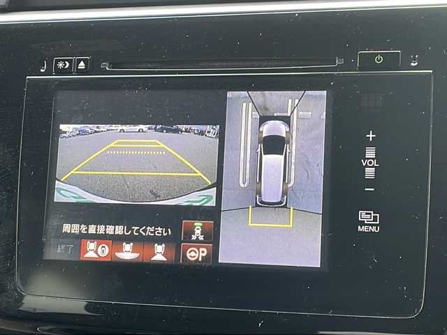 ホンダ ステップワゴン G EX 山形県 2015(平27)年 5.1万km プレミアムディープロッソパール Honda SENSING/・衝突軽減ブレーキ（ＣＭＢＳ）/・路外逸脱抑制機能/・先行車発進お知らせ機能/・アダプティブクルーズコントロール（ＡＣＣ）/・車線維持支援システム（ＬＫＡＳ）/・標識認識機能/・誤発進抑制機能 /両側パワースライドドア/純正フリップダウンモニター/純正ナビ(CD.DVD.SD.BT.USB.HDMI)/フルセグ/マルチビューカメラ/ビルトインETC/シートヒーター/プッシュスタート/スマートキー/LEDヘッドライト