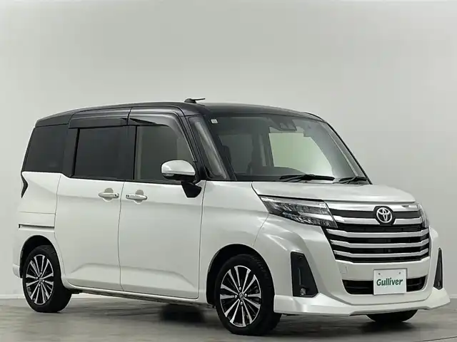 トヨタ ルーミー カスタムG－T 埼玉県 2020(令2)年 3.3万km ブラックマイカメタリック/パールホワイト2トーン 純正９型ナビ　ＢＴ　全方位　温シート　両側電動　オートハイビーム　コーナーセンサー　レーダークルーズコントロール　レーダークルーズコントロール　純正１５インチアルミホイール　衝突軽減システム