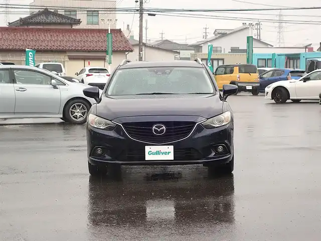 マツダ アテンザ ワゴン XD Lパッケージ 山形県 2013(平25)年 11.6万km ディープクリスタルブルーマイカ 6MT/ディーゼルターボ/衝突被害軽減システム/SDナビ/　　【CD DVD BT フルセグ USB AUX MSV】/バックカメラ/レーダークルーズコントロール/HIDオートヘッドライト/レザーシート/シートヒーター/パワーシート/17インチアルミホイール/アイドリングストップ/ステアリングスイッチ/電動格納ウィンカーミラー/ブライドスッポトモニター/フォグランプ/スマートキー/ETC