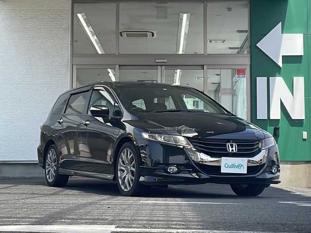 ホンダ オデッセイ アブソルート 愛知県 2011(平23)年 6.2万km クリスタルブラックパール 禁煙車/寒冷地仕様/ハーフレザーシート/純正メーカーナビ/フルセグ/全方位モニター/パーキングアシスト/ステアリングリモコン/Bluetooth/クルーズコントロール/パドルシフト/純正アルミ/純正フロアマット/AUTOライト/フォグランプ/ETC/スペアキー/取扱説明書/保証書
