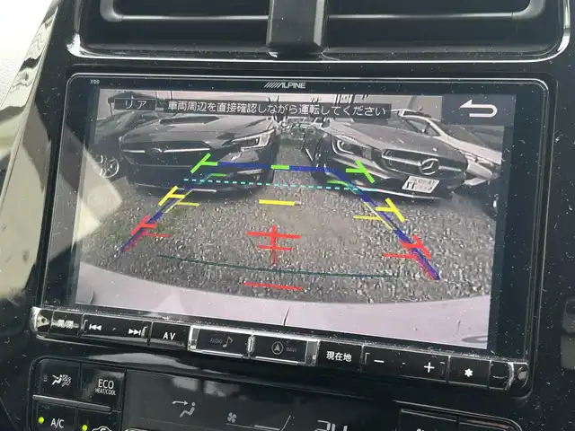 トヨタ プリウス S 兵庫県 2016(平28)年 7.6万km ホワイトパールクリスタルシャイン ワンオーナー/社外HDDナビ（X9S）/・CD/DVD/フルセグTV/Bluetooth/バックカメラ/純正15インチアルミホイール/純正LEDヘッドライト/オートライト/スマートキー/プッシュスタート/盗難防止装置/横滑り防止装置/ビルトインETC/取扱説明書/保証書/記録簿
