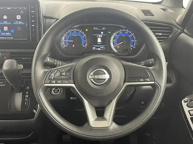 日産 ルークス ハイウェイスター X 大分県 2024(令6)年 0.2万km オーシャンブルーP エマージェンシーブレーキ/車線逸脱警報/インテリジェントルームミラー/アラウンドビューモニター/純正9型ナビ　型式：MM223D-L/【フルセグTV、AM/FM、BT対応】/ステアリングスイッチ/両側電動スライドドア/サーキュレーター/ETC/アイドリングストップ/横滑り防止装置/電動格納ミラー/純正フロアマット/オートライト/LEDヘッドライト/フォグランプ/純正14インチアルミホイール/コーナーセンサー