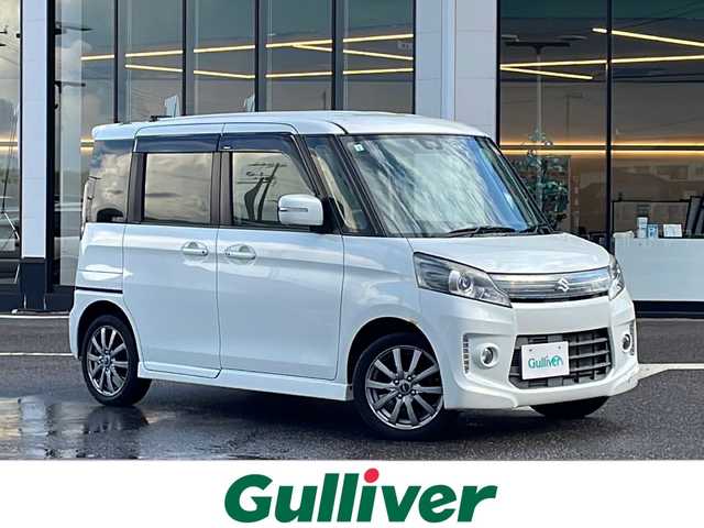 スズキ スペーシア カスタム XS リミテッド 新潟県 2015(平27)年 3.9万km クリスタルホワイトP ・4WD/・寒冷地仕様/・純正ナビ&CD&AUX&ワンセグ/・両側パワースライドドア/・衝突軽減ブレーキ/・前席シートヒーター/・ドアミラーヒーター/・ステアリングスイッチ/・ベンチシート/・HIDヘッドライト/・フォグランプ/・社外AW付スタッドレス積載