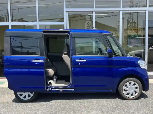 ダイハツ タント X LTD SA Ⅲ 山口県 2018(平30)年 2.2万km ディープブルークリスタルマイカ 社外メモリーナビ＆/フルセグTV＆全方位モニター/フロアマット/ドアバイザー/両側パワースライド/オートライト/オートハイビーム/スマートキー/エンジンプッシュスタート/運転席シートヒーター