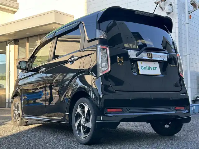 ホンダ Ｎ ＷＧＮ カスタム G ターボパッケージ 愛知県 2013(平25)年 7.1万km スマートブラック 純正8型ナビ【Bluetooth　CD DVD SD USB フルセグ　品番：VXM-VFEi】/バックカメラ/ETC/クルーズコントロール/オートライト/フォグランプ/ECON/ステアリングリモコン/パドルシフト/ハーフレザーシート/ドアバイザー/電動格納ドアミラー/純正アルミホイール/禁煙車