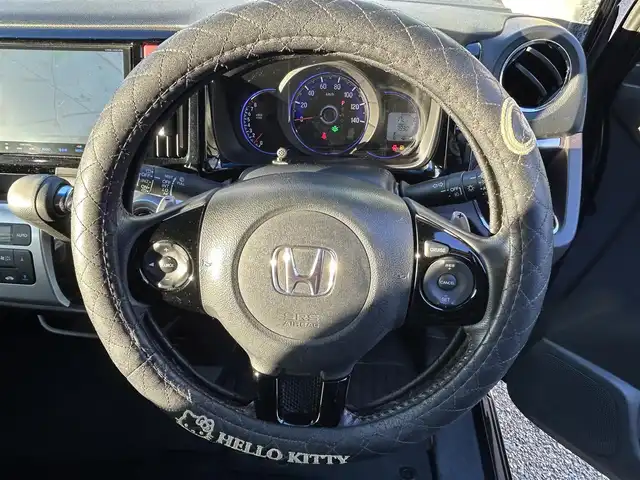 ホンダ Ｎ ＷＧＮ カスタム G ターボパッケージ 愛知県 2013(平25)年 7.1万km スマートブラック 純正8型ナビ【Bluetooth　CD DVD SD USB フルセグ　品番：VXM-VFEi】/バックカメラ/ETC/クルーズコントロール/オートライト/フォグランプ/ECON/ステアリングリモコン/パドルシフト/ハーフレザーシート/ドアバイザー/電動格納ドアミラー/純正アルミホイール/禁煙車