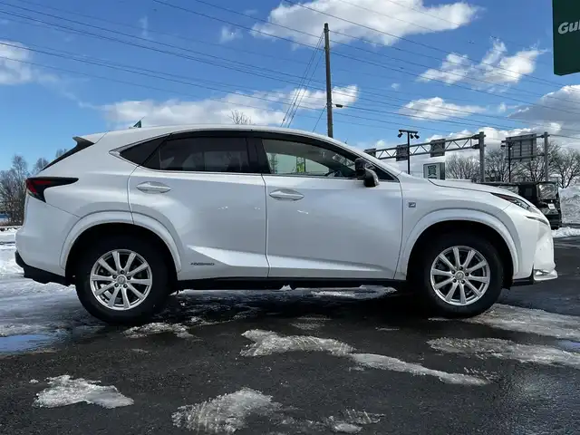 レクサス ＮＸ 300h Fスポーツ 道央・札幌 2015(平27)年 12.7万km ソニッククォーツ ４WD/純正メモリーナビ/AM/FM/BT/CD/フルセグ/レクサスセーフティセンス/衝突被害軽減ブレーキ/横滑り防止装置/レーダークルーズコントロール/レーンキープアシスト/クリアランスソナー/ブラインドスポットモニター/バックカメラ/フロントカメラ/サイドカメラ/全方位カメラ/アラウンドビューモニター/ビルトインETC/ドライブレコーダー/アイドリングストップ/SPORTMODE/ECOMODE/EVMODE/パワーバックドア/全席パワーシート/D席メモリーシート/前席シートヒーター/前席エアシート/レザーシート/革巻きステアリング/ステアリングリモコン/パドルシフト/ハンドルヒーター/電動パーキング/オートブレーキホールド/自動防眩ミラー/MTモード付AT/レーダー探知機/プッシュスタート/スマートキー/LEDヘッドライト/オートライト/オートマチックハイビーム/電動格納ミラー/ヒーテッドドアミラー/ウィンカーミラー/純正フロアマット/ドアバイザー/純正AW付夏タイヤ積込