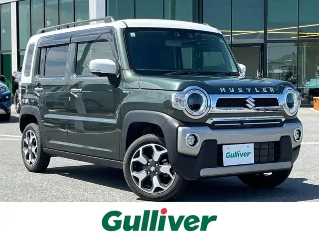 スズキ ハスラー Jスタイル 奈良県 2021(令3)年 1.5万km クールカーキパールメタリック/ホワイト2トーンルーフ 前後ドライブレコーダー　/ビルトインＥＴＣ　/純正フルセグナビ　/Ｂｌｕｅｔｏｏｔｈ　/全方位モニター　/アイドリングストップ　/純正フロアマット　/純正アルミホイール　/フロントシートヒーター　/スマートキー