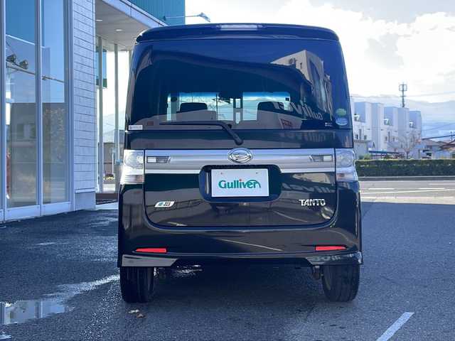 ダイハツ タント カスタム RS 福島県 2013(平25)年 9万km ブラックマイカメタリック ワンオーナー/社外SDナビ/（DVD/AM/FM/Bluetooth）/ワンセグTV/バックカメラ/片側電動スライドドア/ハロゲンライト/フォグランプ/純正フロアマット/純正15インチAW/ダブルエアバック/取扱説明書