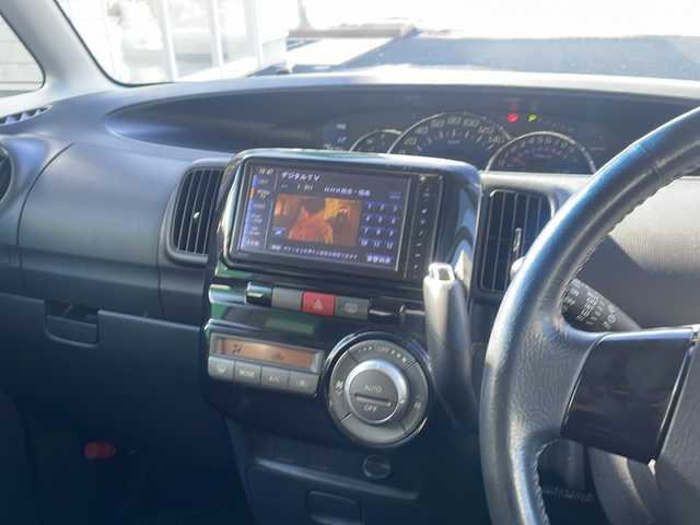 ダイハツ タント カスタム RS 福島県 2013(平25)年 9万km ブラックマイカメタリック ワンオーナー/社外SDナビ/（DVD/AM/FM/Bluetooth）/ワンセグTV/バックカメラ/片側電動スライドドア/ハロゲンライト/フォグランプ/純正フロアマット/純正15インチAW/ダブルエアバック/取扱説明書