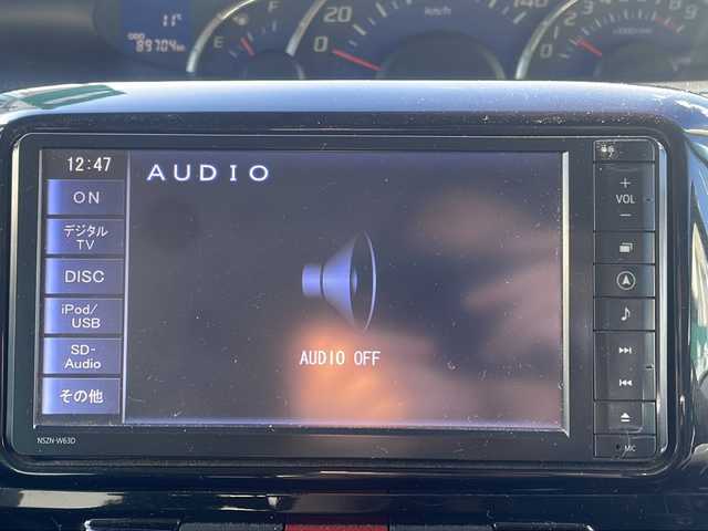 ダイハツ タント カスタム RS 福島県 2013(平25)年 9万km ブラックマイカメタリック ワンオーナー/社外SDナビ/（DVD/AM/FM/Bluetooth）/ワンセグTV/バックカメラ/片側電動スライドドア/ハロゲンライト/フォグランプ/純正フロアマット/純正15インチAW/ダブルエアバック/取扱説明書