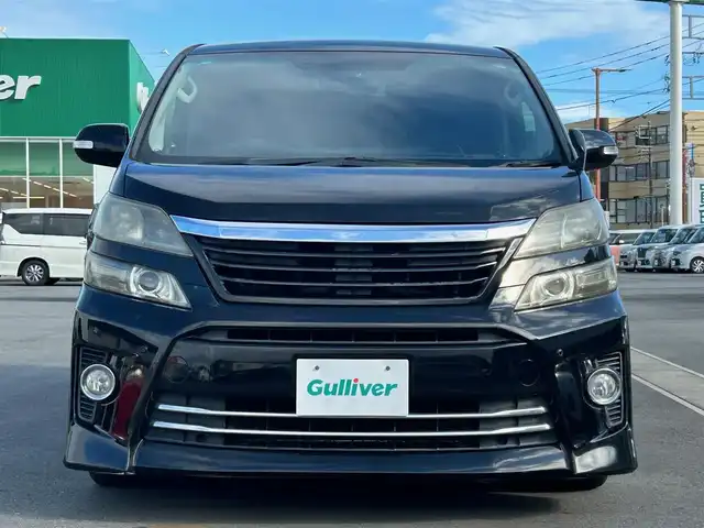 トヨタ ヴェルファイア 2．4Z 静岡県 2012(平24)年 9.4万km 黒 SDナビ(Bluetooth/フルセグTV)/ALPINE後席モニター/バックカメラ/ETC/純正フロアマット/両側パワースライドドア/カーテンエアバックス/ペアキー１本/エンジンスタートボタン/ダブルオートエアコン/パワーステアリング/パワーウィンドウ/ウォークスルー/ABS/オートライト