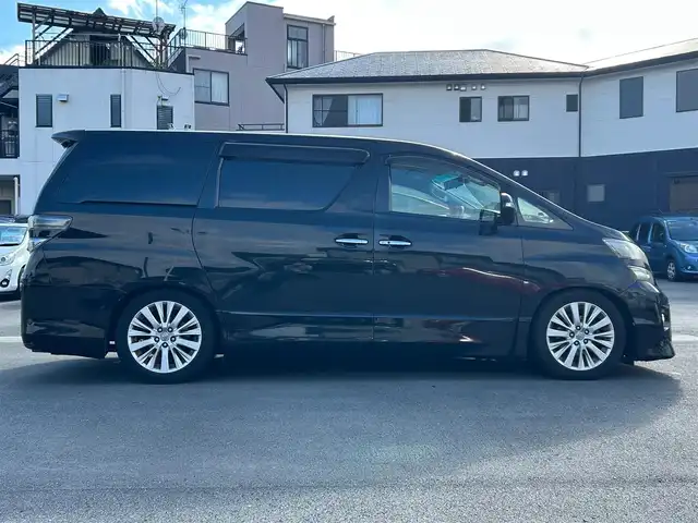 トヨタ ヴェルファイア 2．4Z 静岡県 2012(平24)年 9.4万km 黒 SDナビ(Bluetooth/フルセグTV)/ALPINE後席モニター/バックカメラ/ETC/純正フロアマット/両側パワースライドドア/カーテンエアバックス/ペアキー１本/エンジンスタートボタン/ダブルオートエアコン/パワーステアリング/パワーウィンドウ/ウォークスルー/ABS/オートライト
