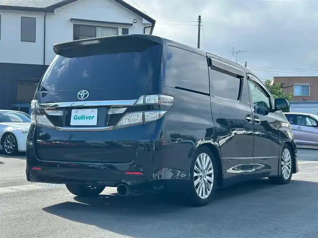 トヨタ ヴェルファイア 2．4Z 静岡県 2012(平24)年 9.4万km 黒 SDナビ(Bluetooth/フルセグTV)/ALPINE後席モニター/バックカメラ/ETC/純正フロアマット/両側パワースライドドア/カーテンエアバックス/ペアキー１本/エンジンスタートボタン/ダブルオートエアコン/パワーステアリング/パワーウィンドウ/ウォークスルー/ABS/オートライト