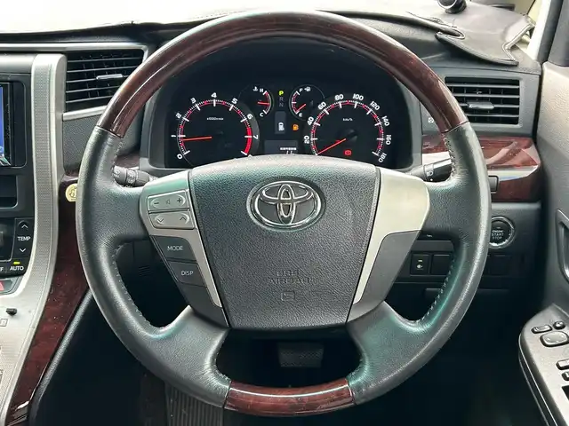 トヨタ ヴェルファイア 2．4Z 静岡県 2012(平24)年 9.4万km 黒 SDナビ(Bluetooth/フルセグTV)/ALPINE後席モニター/バックカメラ/ETC/純正フロアマット/両側パワースライドドア/カーテンエアバックス/ペアキー１本/エンジンスタートボタン/ダブルオートエアコン/パワーステアリング/パワーウィンドウ/ウォークスルー/ABS/オートライト