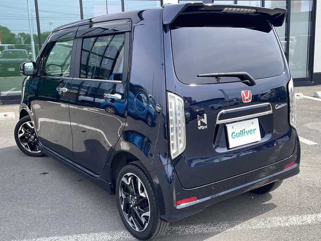 ホンダ Ｎ ＷＧＮ カスタム Lターボ ホンダS 道東・釧路十勝 2021(令3)年 3.7万km ミッドナイトブルービームM ・４WD/・ワンオーナー/・ターボ/・ビルトインETC/・衝突被害軽減ブレーキ/・レーダークルーズコントロール/・横滑り防止装置/・オートライト/・前席シートヒーター/・ハーフレザーシート/・レーンキープアシスト/・コーナーセンサー前後/・純正フロアマット/・純正LEDヘッドライト/・純正１５インチAW/・ドアバイザー