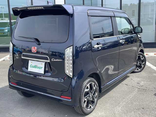 ホンダ Ｎ ＷＧＮ カスタム Lターボ ホンダS 道東・釧路十勝 2021(令3)年 3.7万km ミッドナイトブルービームM ・４WD/・ワンオーナー/・ターボ/・ビルトインETC/・衝突被害軽減ブレーキ/・レーダークルーズコントロール/・横滑り防止装置/・オートライト/・前席シートヒーター/・ハーフレザーシート/・レーンキープアシスト/・コーナーセンサー前後/・純正フロアマット/・純正LEDヘッドライト/・純正１５インチAW/・ドアバイザー
