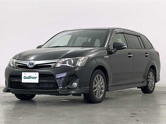 トヨタ カローラ フィールダー HV G エアロツアラー W×B 宮城県 2015(平27)年 5.4万km ブラックマイカ 社外アルパインナビ/・フルセグTV/・BT.HDMI.SD.CD/DVD/ハーフレザーシート/革巻きステアリング/ETC/純正AW/HIDヘッドライト/ステアリングスイッチ/プッシュスタート/スマートキー/純正フロアマット/カーテンエアバック