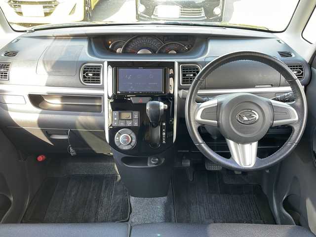 ダイハツ タント カスタム RS SAⅡ 青森県 2015(平27)年 7.6万km ブラックマイカメタリック ・4WD/・ターボ/・社外ナビ/・フルセグ/・両側パワースライドドア/・衝突軽減ブレーキ/・横滑り抑制装置/・プッシュスタート/・スマートキー/・オートライト/・フォグランプ/・USB端子/・ドアバイザー/・スマートキー/・純正15AW