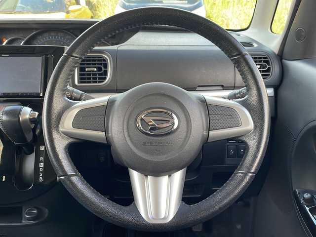 ダイハツ タント カスタム RS SAⅡ 青森県 2015(平27)年 7.6万km ブラックマイカメタリック ・4WD/・ターボ/・社外ナビ/・フルセグ/・両側パワースライドドア/・衝突軽減ブレーキ/・横滑り抑制装置/・プッシュスタート/・スマートキー/・オートライト/・フォグランプ/・USB端子/・ドアバイザー/・スマートキー/・純正15AW