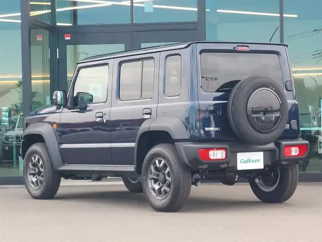 スズキ ジムニー ノマド FC 東京都 2025(令7)年 0.1千km 紺 登録済未使用車/4WD/スズキセーフティサポート/・デュアルカメラブレーキサポート/・車線逸脱警報機能/・誤発進抑制機能/・後方誤発進抑制機能/・ふらつき警報機能/・アダプティブクルーズコントロール/シートヒーター(D/N席)/純正LEDヘッドライト/フォグランプ/オートライト/純正15インチAW/純正フロアマット/革巻きステアリング/ステアリングスイッチ/ヒルホールドコントロール/プッシュスタート/スマートキー/スペアキー×１
