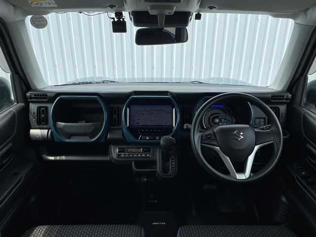 スズキ ハスラー HYBRID G 福岡県 2020(令2)年 3.2万km デニムブルー ガンメタリック 2トーン デュアルカメラブレーキサポート/衝突軽減/レーンキープアシスト/コーナーセンサー/純正９インチナビ/フルセグTV/CD/DVD/BT/AM/FM/applecarplay/androidauto/全周囲カメラ/前席シートヒーター/オートハイビーム/ビルトインＥＴＣ/社外アルミ/スマートキー/プッシュスタート