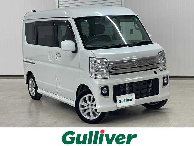 スズキ エブリィ ワゴン PZターボ 熊本県 2019(令1)年 3.3万km パールホワイト 社外ＳＤナビ（ラジオ/フルセグ/ＢＴ/ＣＤ/ＤＶＤ/ＳＤ）/ステアリングリモコン/オートハイビーム/オートライト/ＨＩＤヘッドライト/フォグランプ/片側PSドア/リアサーキュレーター/リアサンシェード/コーナーセンサー/レーンキープアシスト/衝突軽減システム/横滑り防止装置/プッシュスタート/スマートキー/フロアマット/ドアバイザー