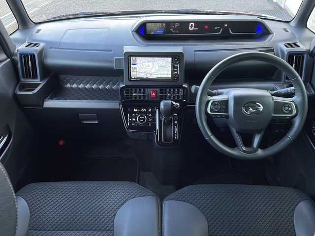 ダイハツ タント カスタム RS スタイルセレクション 岐阜県 2021(令3)年 1.4万km ブラックマイカメタリック/ファイアークォーツレッドメタリック 2トーン 禁煙車/社外SDナビ/AM/FM/CD/DVD/BT/フルセグTV/パノラマビューモニター/衝突軽減ブレーキ/両側パワースライドドア/レーダークルーズコントロール /前後ソナー/ステアリングリモコン/オートライト/オートハイビーム/LEDヘッドライト/LEDフォグランプ/プッシュスタート/スマートキー/ビルトインETC/純正フロアマット/純正ドアバイザー/純正アルミホイール/ハーフレザーシート /シートヒーター