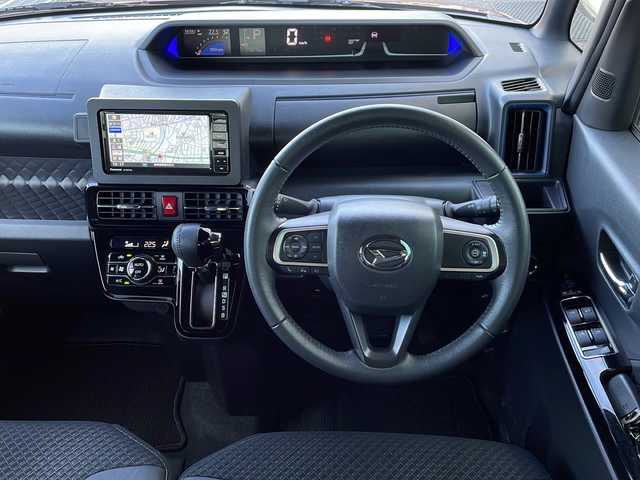 ダイハツ タント カスタム RS スタイルセレクション 岐阜県 2021(令3)年 1.4万km ブラックマイカメタリック/ファイアークォーツレッドメタリック 2トーン 禁煙車/社外SDナビ/AM/FM/CD/DVD/BT/フルセグTV/パノラマビューモニター/衝突軽減ブレーキ/両側パワースライドドア/レーダークルーズコントロール /前後ソナー/ステアリングリモコン/オートライト/オートハイビーム/LEDヘッドライト/LEDフォグランプ/プッシュスタート/スマートキー/ビルトインETC/純正フロアマット/純正ドアバイザー/純正アルミホイール/ハーフレザーシート /シートヒーター