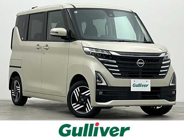 日産 ルークス ハイウェイスター X 宮城県 2024(令6)年 0.4万km フローズンバニラパール 4WD/両側パワースライドドア/ハンズフリースライドドア/純正9型ディスプレイ/全方位カメラ/シートヒーター/ステアリングヒーター/プッシュスタート/スマートキー/スペアキー/オートライト/オートマチックハイビーム/LEDヘッドライト/フォグランプ/ヘッドライトレベライザー/純正フロアマット/純正14インチアルミホイール