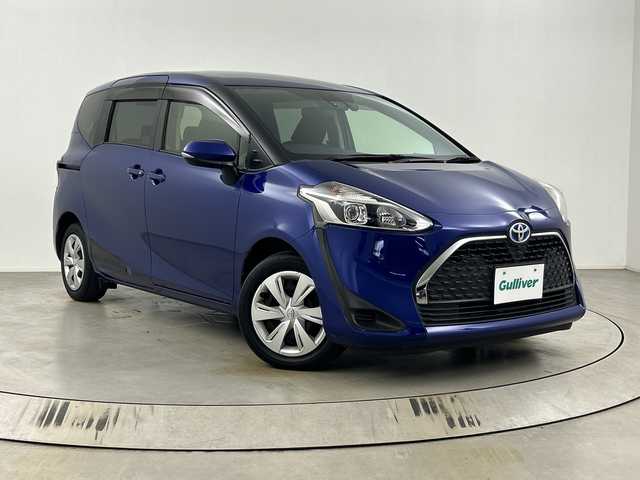トヨタ シエンタ ハイブリッド G 埼玉県 2021(令3)年 3.9万km ダークブルーマイカM 純正ナビ/(FM/AM/TV/BT/CD/DVD)　/バックカメラ/ビルトインＥＴＣ/ドライブレコーダー/両側電動スライドドア/クルーズコントロール/クリアランスソナー/レーンキープアシスト/衝突軽減ブレーキ/LEDヘッドライト/オートハイビーム/ドアバイザー/先行車発進お知らせ機能　/革巻きハンドル　/プッシュスタート/スマートキー/　　　　　　　　　