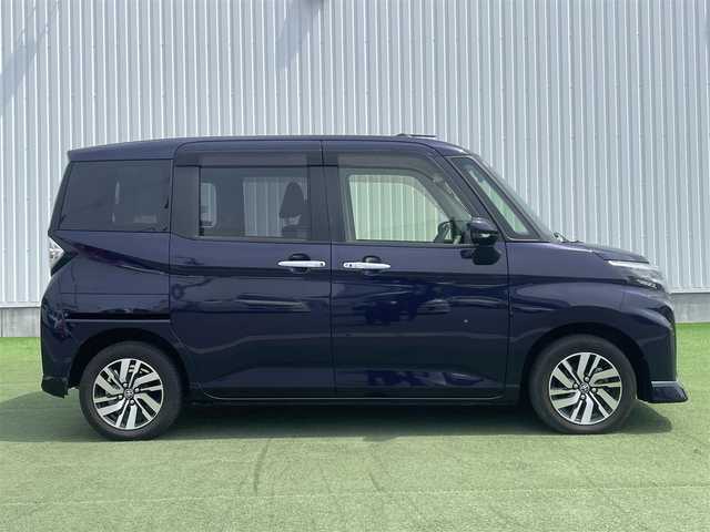 トヨタ ルーミー カスタムG 茨城県 2021(令3)年 3.6万km クールバイオレットクリスタルシャイン 〇T-Connectナビ/〇フルセグTV/〇パワースライドドア/〇ETC/〇ドライブレコーダー/〇スマートアシスト/〇アダプティブクルーズコントロール/〇コーナーセンサー/〇LEDヘッドライト/〇純正１４インチアルミホイール/〇カラーマルチインフォメイションディスプレイ/〇ステアリングスイッチ/〇オートエアコン/〇撥水機能付ファブリックシート/〇シートリフター/〇キーフリーシステム/〇エアバック（運転席・助手席）