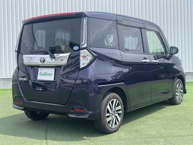 トヨタ ルーミー カスタムG 茨城県 2021(令3)年 3.6万km クールバイオレットクリスタルシャイン 〇T-Connectナビ/〇フルセグTV/〇パワースライドドア/〇ETC/〇ドライブレコーダー/〇スマートアシスト/〇アダプティブクルーズコントロール/〇コーナーセンサー/〇LEDヘッドライト/〇純正１４インチアルミホイール/〇カラーマルチインフォメイションディスプレイ/〇ステアリングスイッチ/〇オートエアコン/〇撥水機能付ファブリックシート/〇シートリフター/〇キーフリーシステム/〇エアバック（運転席・助手席）