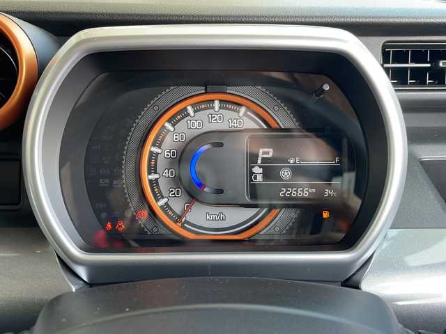 スズキ スペーシア ギア HYBRID XZターボ 愛知県 2021(令3)年 2.3万km オフブルーメタリック/ガンメタリック2トーンルーフ 衝突被害軽減ブレーキ/純正7インチSD（ナビあり）/両側パワースライドドア/レーダークルーズコントロール/シートヒーター/フルセグTV/CD DVD/Bluetooth/バックカメラ/コーナーセンサー/ルーフレール/LEDヘッドライト/パドルシフト/オートマチックハイビーム/ドライブレコーダー/ETC/ステアリングスイッチ/スマートキー/プッシュスタート
