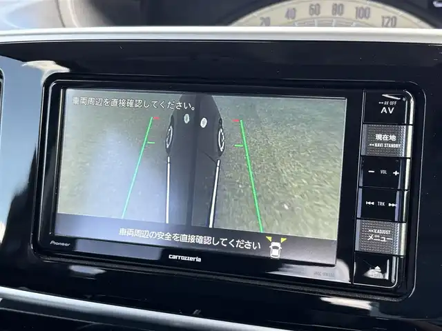 ダイハツ ムーヴ キャンバス X ブラックインテリア リミテッド SAⅢ 大分県 2019(平31)年 4万km ブラックマイカメタリック ・社外ナビ(CD.DVD.SD)/・ワンセグテレビ/・全方位カメラ/・スマートアシスト/・両側パワースライドドア/・ドライブレコーダー/・オートハイビーム/・オートエアコン/・スマートキー/・プッシュスタートボタン