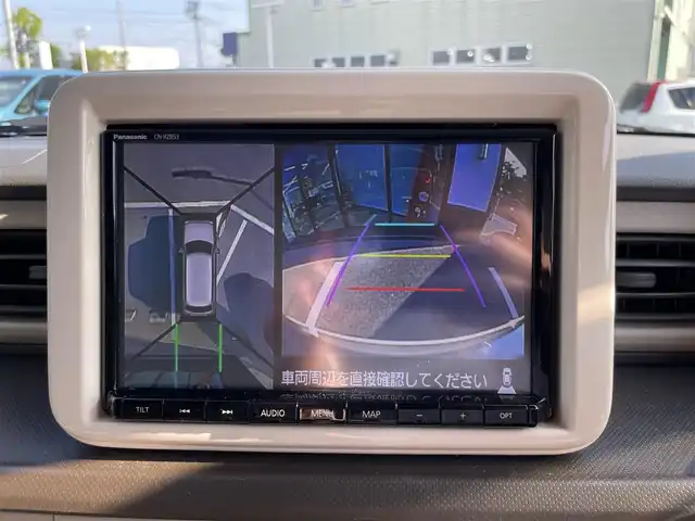 スズキ ラパン L 愛媛県 2020(令2)年 4万km フォーンベージュM 〇純正8インチナビ/〇Bluetooth/〇フルセグTV/〇全方位カメラ/〇ETC/〇セーフティサポート/〇アイドリングストップ/〇オートライト/〇シートヒーター/〇キーレスプッシュスタート/〇禁煙車