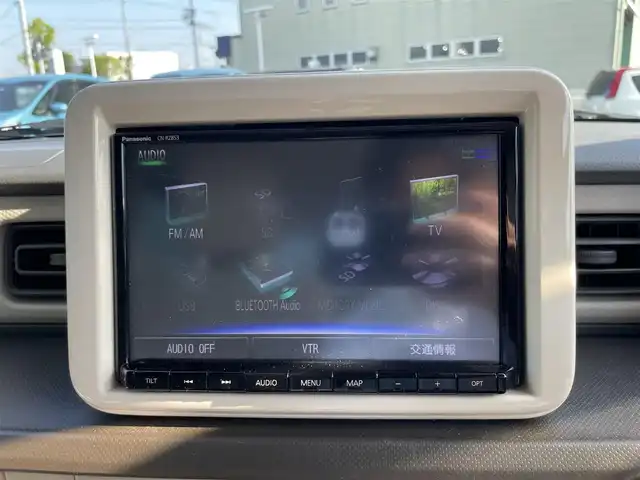 スズキ ラパン L 愛媛県 2020(令2)年 4万km フォーンベージュM 〇純正8インチナビ/〇Bluetooth/〇フルセグTV/〇全方位カメラ/〇ETC/〇セーフティサポート/〇アイドリングストップ/〇オートライト/〇シートヒーター/〇キーレスプッシュスタート/〇禁煙車